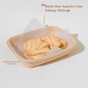 Bánh bao nguyên cám chay không nhân